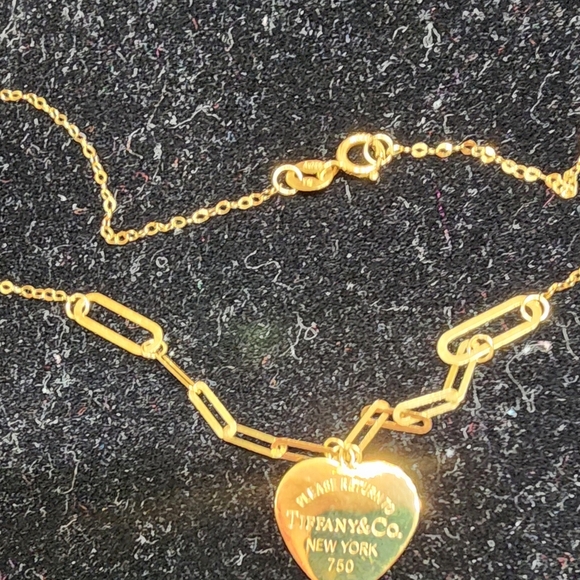 18k Necklace NWT Stamps 750 Solid Gold . - Picture 13 of 13